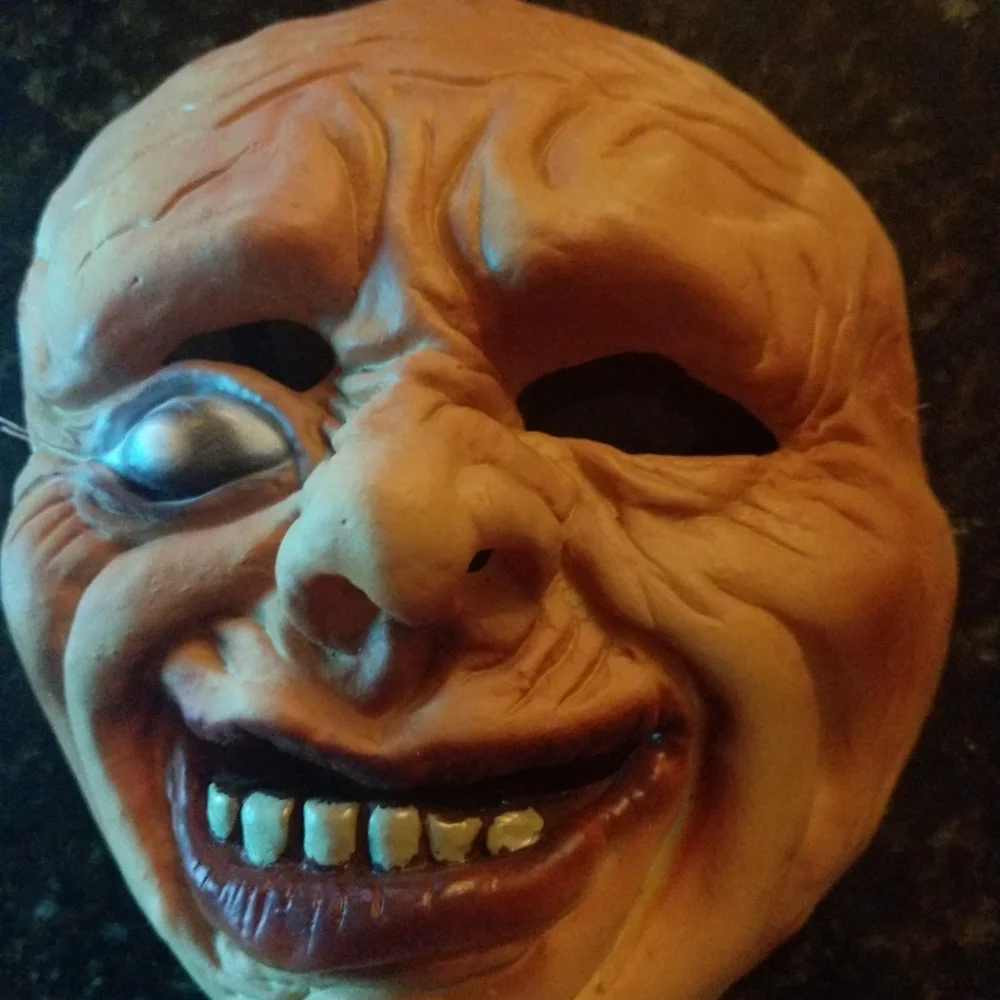 Halloween Scarry Phyco Dead Face Cosplay One Eyed Rubber GaveGrave Face Zombie